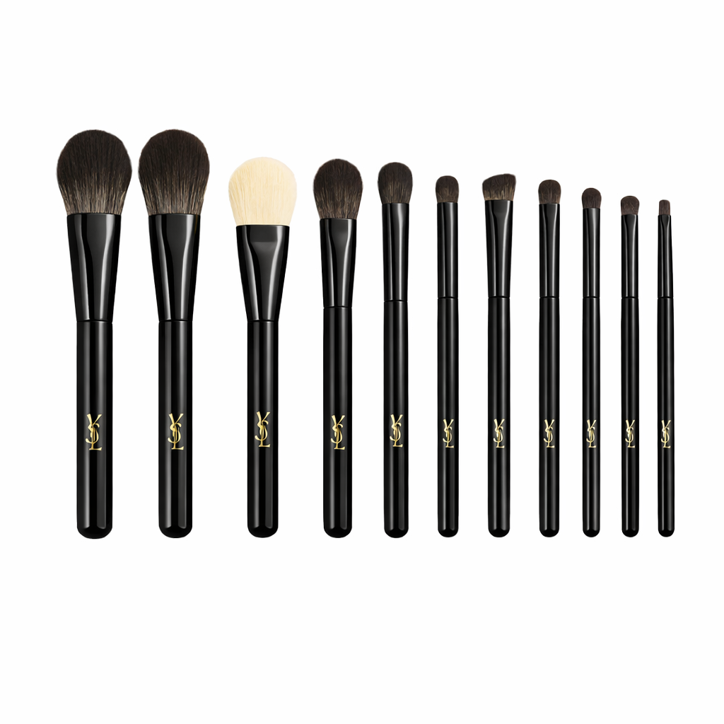 4.png Yves Saint Laurent Black Luxury Makeup Brush Set with Storage Case - Image 1