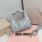 Bright Silver 20cm Luxury Iconic Designer Bag