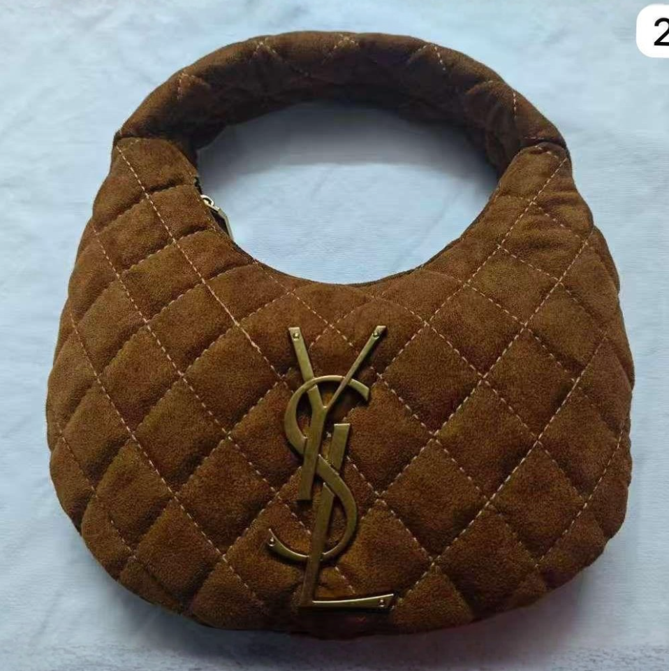 Screenshot 2026-05-23 at 20.38.11 Soft Chocolate Velour 25cm Luxury Iconic Designer Bag - Image 1