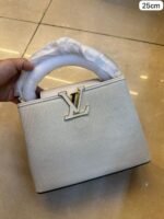 Vanilla White & White 25 cm Luxury Iconic Designer Bag - Image 2
