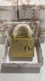 Metallic Gold 14x18cm Luxury Iconic Designer Bag - Image 2
