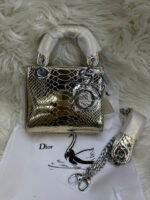 Metallic Gold 14x18cm Luxury Iconic Designer Bag - Image 3