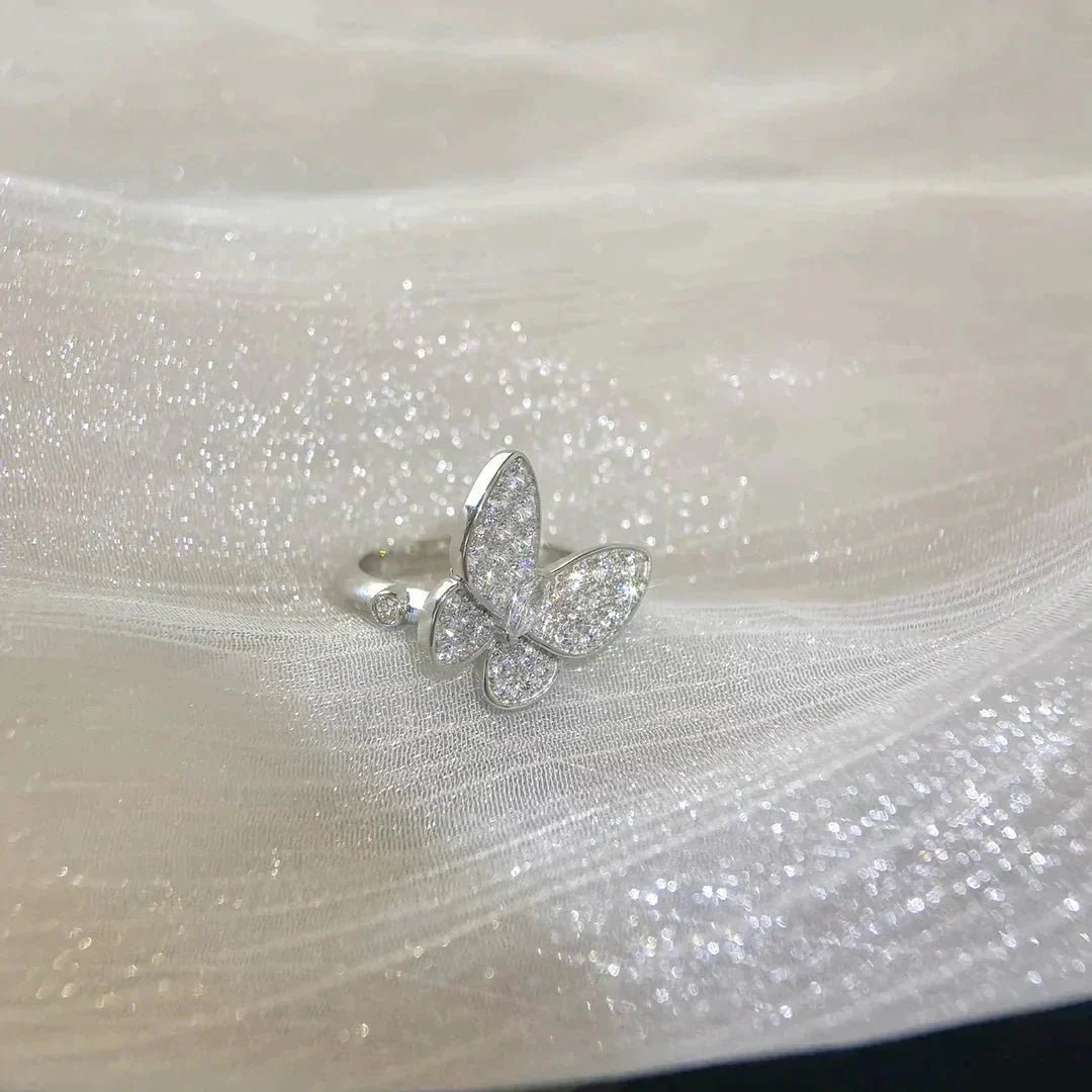 13300985810716688_c51924f1-22b2-4841-b78f-218e3ef247cf.jpg BUTTERFLY DIAMOND RING - Silver - Image 1