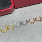 LOVE MINI EARRINGS - Pink Gold