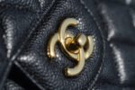 FLAP BAG JUMBO 30CM GOLD HARDWARE BLACK CAVIAR - Image 7