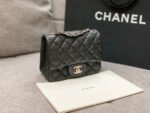 MINI SQUARE FLAP BAG 17CM BLACK CAVIAR SILVER HARDWARE - Image 4