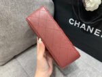 MINI RECTANGLE FLAP BAG 20CM BURGUNDY LAMBSKIN SILVER HARDWARE - Image 13