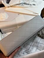 FLAP BAG 25CM GOLD HARDWARE GREY CAVIAR - Image 14
