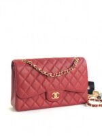 FLAP BAG JUMBO 30CM RED CAVIAR GOLD HARDWARE - Image 13