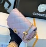CHANEL 25S CLASSIC FLAP 19 CM IN MAUVE PINK CAVIAR LEATHER WITH GOLD HARDWARE - Image 6