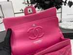 CC 25 CLASSIC SMALL DOUBLE FLAP BAG IN BRIGHT PINK CALFSKIN WITH STRAP - Image 15