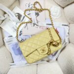 CHANEL 26S FLAP BAG 20 IN YELLOW LAMBSKIN - Image 14