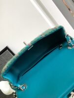 CC MEDIUM 20 CLASSIC BAG IN GREEN FOREST WOOL TWEED - Image 9