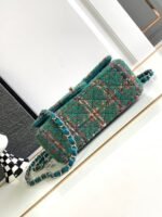 CC MEDIUM 20 CLASSIC BAG IN GREEN FOREST WOOL TWEED - Image 4
