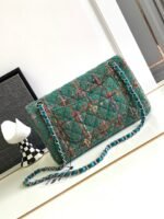 CC MEDIUM 25 CLASSIC BAG IN GREEN FOREST WOOL TWEED - Image 2