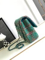 CC MEDIUM 25 CLASSIC BAG IN GREEN FOREST WOOL TWEED - Image 7