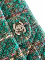 CC MEDIUM 25 CLASSIC BAG IN GREEN FOREST WOOL TWEED - Image 14