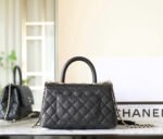 CHANEL 25S FLAP BAG 24 CM IN BLACK LAMBSKIN WITH GOLD HARDWARE - Image 5