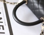 CHANEL 25S FLAP BAG 24 CM IN BLACK LAMBSKIN WITH GOLD HARDWARE - Image 6