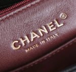 CHANEL 25S FLAP BAG 24 CM IN BLACK LAMBSKIN WITH GOLD HARDWARE - Image 9