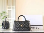 CHANEL 25S FLAP BAG 24 CM IN BLACK LAMBSKIN WITH GOLD HARDWARE - Image 11