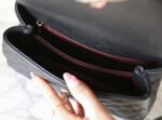 CHANEL 25S FLAP BAG 24 CM IN BLACK LAMBSKIN WITH GOLD HARDWARE - Image 17