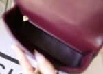 CHANEL 25S FLAP BAG 19 CM IN DARK RED LAMBSKIN WITH GOLD HARDWARE - Image 18