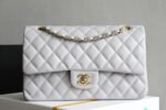 CHANEL 25S FLAP BAG 25.5 CM IN LIGHT GREY LAMBSKIN - Image 9
