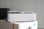 CHANEL 25S FLAP BAG 25.5 CM IN LIGHT GREY LAMBSKIN - Image 4