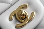 CHANEL 25S FLAP BAG 25.5 CM IN LIGHT GREY LAMBSKIN - Image 14