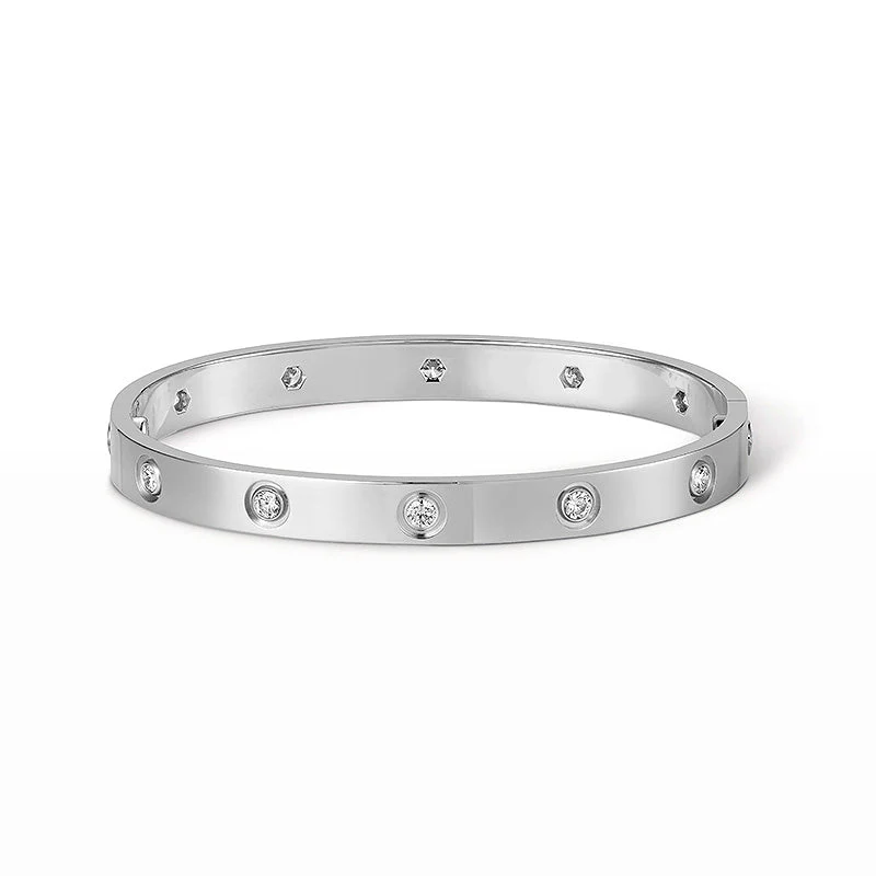 B-love-B-W-D10-01_13e15763-a265-400d-a6d5-195ca73abae4.webp LOVE BRACELET 6.1MM 10 DIAMONDS - Silver, 16 - Image 1