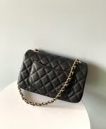 MINI RECTANGLE FLAP BAG 20CM BLACK CAVIAR GOLD HARDWARE - Image 12