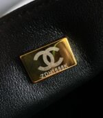 MINI RECTANGLE FLAP BAG 20CM BLACK CAVIAR GOLD HARDWARE - Image 9