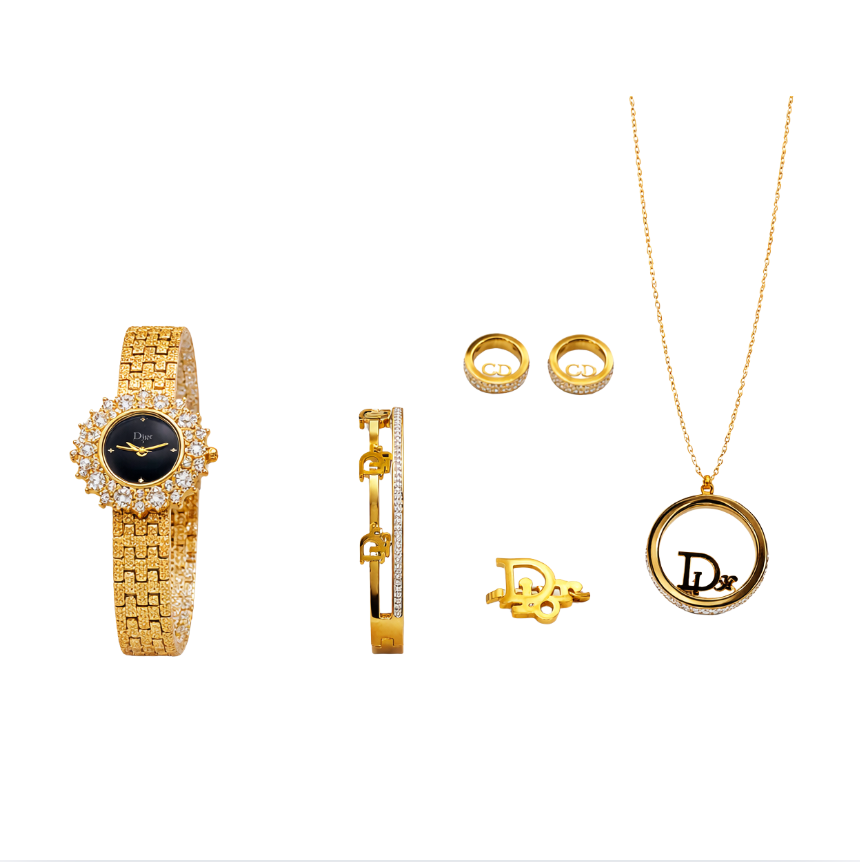 Screenshot-2026-03-04-at-23.16.25.png Branded Luxe Radiance 6-Piece Gold-Tone Jewelry & Watch Set Noir - Image 1