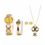 Branded Royal Gold Signature Jewelry & Watch Set