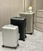 Medium Imperial Gold Luxury Iconic Designer Suitcase - Image 7