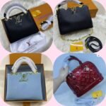 Pearl Noir 25 cm Luxury Iconic Designer Bag - Image 5
