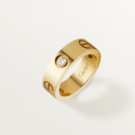 Branded, Classic LOVE ring with three diamonds