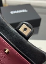 CHANEL 25S FLAP CHARM BAG 13 IN BLACK LAMBSKIN - Image 16