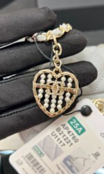CHANEL 25S FLAP CHARM BAG 13 IN GREY LAMBSKIN - Image 2