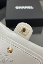 CHANEL 25S FLAP CHARM BAG 13 IN GREY LAMBSKIN - Image 3