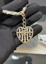 CHANEL 25S FLAP CHARM BAG 13 IN LIGHT BLUE LAMBSKIN - Image 17
