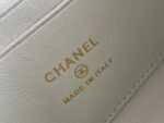 CHANEL 25S KELLY 14.5 CM IN WHITE LAMBSKIN - Image 9