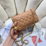 CHANEL 26S FLAP BAG 20 IN BROWN LAMBSKIN - Image 13