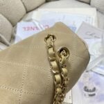 CHANEL 26S CLASSIC FLAP 33 IN BEIGE SUEDE - Image 6