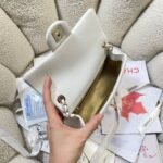 CHANEL 26S FLAP BAG 20 IN WHITE LAMBSKIN - Image 6