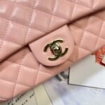 CHANEL 26S FLAP BAG 20 IN PASTEL PINK LAMBSKIN - Image 13
