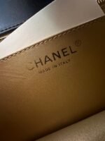 CHANEL 25S CLASSIC FLAP BAG MINI 18 IN BLACK LAMBSKIN WITH GOLD HARDWARE - Image 18