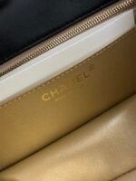 CHANEL 25S CLASSIC FLAP BAG MINI 20 IN BLACK LAMBSKIN WITH GOLD HARDWARE - Image 17