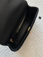 CHANEL 25S MINI FLAP BAG 23 IN BLACK VELVET WITH GOLD HARDWARE - Image 16
